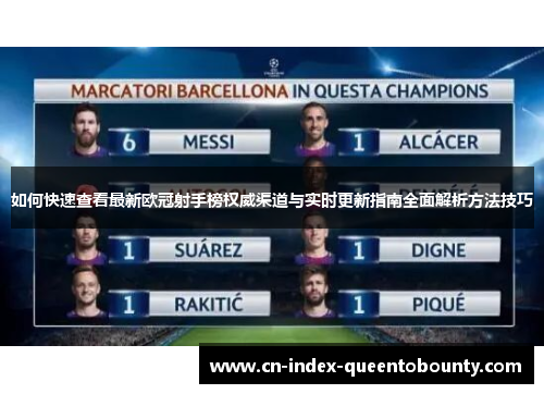 如何快速查看最新欧冠射手榜权威渠道与实时更新指南全面解析方法技巧 如何快速查看最新欧冠射手榜权威渠道与实时更新指南全面解析方法技巧