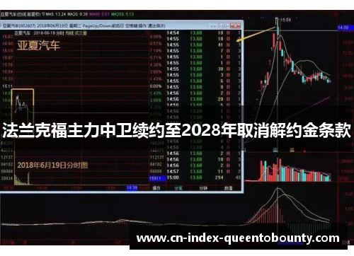 法兰克福主力中卫续约至2028年取消解约金条款