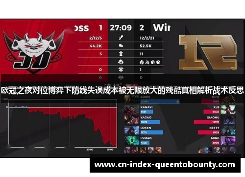 欧冠之夜对位博弈下防线失误成本被无限放大的残酷真相解析战术反思